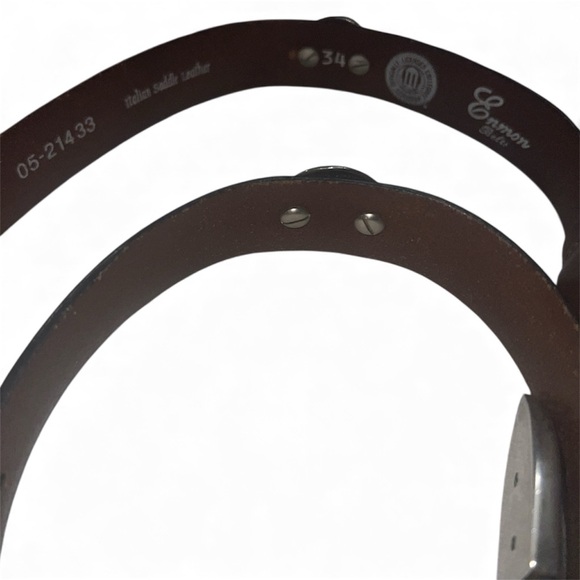 Zep-pro Oklahoma Sooners OU Leather Belt Silver Concho Western Men’s 34